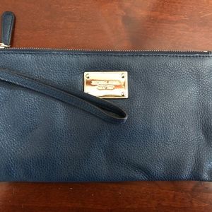 Navy Blue Michael Kors Clutch